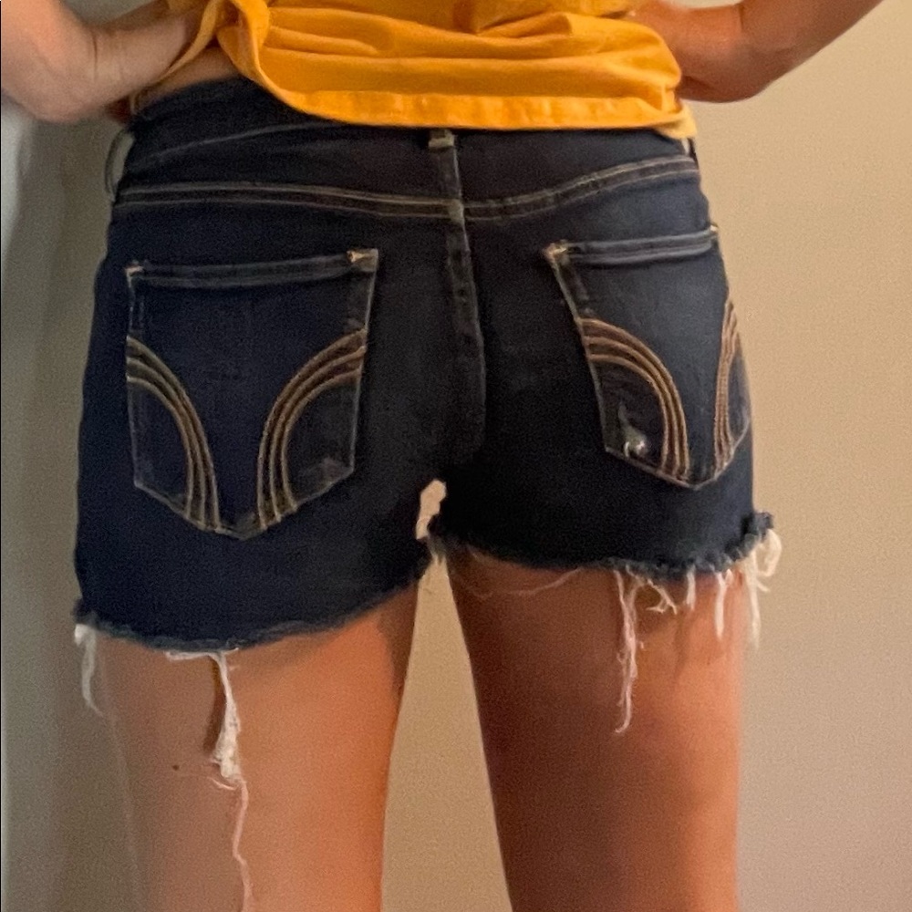 Hollister Distressed Denim Shorts - fits a size 2